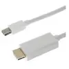Lookshop Câble vidéo blanc Thunderbolt mâle vers HDMI mâle pour MacBook (180 )