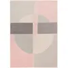Novatrend Tapis design tissé plat rose 120x170 cm