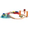 Hape Circuit de train cargo et grue