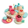 Hape - Service à thé en bois pastel pour enfants