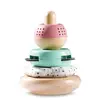 Jouet Pyramide à empiler bois et tissu MULTICOLORE Hape