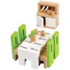 Hape Meubles de salle à manger pour Maison de Poupée, jouet bois