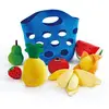 Hape - Jeu d'imitation en feutrine gamme cuisine - Panier de fruits pour enfants