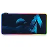 Tapis de jeu - ABYSM - RGB XXL - Noir - Conçu pour jeux vidéo - Garantie 2 ans