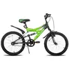 Vélo de montagne à suspension totale HILAND pour enfants, 20", pour les 7 à 13 ans, avec ailes-Vert