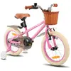 JOYSTAR Vélo pour enfants de 14 pouces pour filles et garçons de 3 à 5...