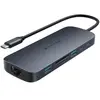 Targus Hub USB-C HyperDrive 10 en 1 Ecosmart Génération 2 140 W PD 3.1 Bleu Argent