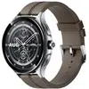 Montre Connectée Xiaomi Mi Watch 2pro Argent Et Bracelet Cuir Marron Fd