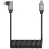 SmallRig 4792 Câble de données spiralé USB-C (droit) vers USB-C (coudé)