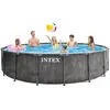 Intex Kit piscine tubulaire baltik (ø)5,49 x (h)1,22m et chauffage solaire