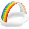 Intex Piscinette pataugeoire gonflable Arc-en-ciel - L. 142 x H. 13 cm - Blanc TU