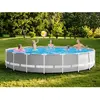 Intex Kit piscine prism frame ronde tubulaire (ø)5,49 x (h)1,22m et pédiluve