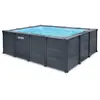 Piscine tubulaire Graphite rectangulaire 4,00 x 3,00 x 1,24 m - Intex