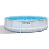 Intex - 26746NP - Kit Piscine Tubulaire Ronde Chevron (Ø) 4,88x (h) 1,22m