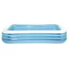 Piscine gonflable rectangulaire Intex Family pour enfant Bleu et Blanc