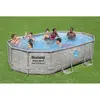 Bestway Piscine tubulaire Power Steel Swim Vista - Ovale - L488xH100xP305cm