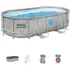 Piscine tubulaire Bestway ovale 4,27 x 2,50 x 1,00 m Power Steel Vista