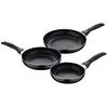 San Ignacio Navy Black Set 3 poêles en aluminium pressé 16/20/24 cm