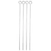 Bergner - Lot de 4 Brochettes pour barbecue argentées H.36cm OS