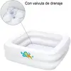 Alpexe Bestway 51116 Baignoire gonflable carrée pour bébé Fluo 86 x 86 x 25 cm