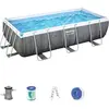 Piscine Hors-sol Tubulaire Bestway Power Steel Design Rotin 404x201x10...