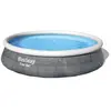 Bestway Piscine Gonflable Ronde Fast Set Rattan 396x84 Cm