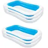 Piscine familiale gonflable translucide 2,62 m x 1,75 m x 51 cm - Bestway