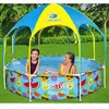 Piscine tubulaire Bestway ronde Steel Pro avec parasol 2.44 x 0.51 m