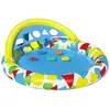 Bestway Piscine gonflable - Splash & Learn - 120x117x46cm - Jeu d'adresse - Auvent