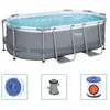Bestway Piscine hors sol Power Steel Ovale 305x200x84 cm TU