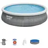 Bestway Piscine Gonflable Ronde Fast Set Rattan 457x107 Cm