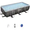Bestway Piscine HS Power Steel - Filtre à sable et échelle - 404x201x100cm