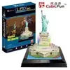 CubicFun Puzzle 37 Pièces : Puzzle 3D avec LED - Statut de la Liberté,