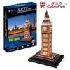 Puzzle 28 Pièces : Puzzle 3D avec LED - Big Ben, Cubic Fun