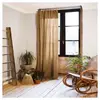 Housse De Rêve Rideau Ajustable 140x300 cm Gaze de Coton Camel