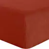 Baton Rouge - Drap housse 100% Lin lavé rouge 200x200 cm