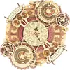 WZHIJUN Tarps Robotime kit de construction horloge murale zodiac 33,5 x 5,5 cm bois