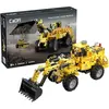Deqube Jeu De Construction Excavatrice Bulldozer 2 En 1 693 Pièces