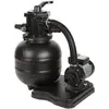PLATINE DE FILTRATION A SABLE 10 M3H WATERCLIP 40012 86 x 49 x 49 cm NOIR