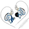 Ecouteurs SZSMART KZ-ZS10 PRO HIFI courbés avec microphone bleu lavand...