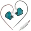 Ecouteurs SZSMART KZ EDCX HIFI courbés avec microphone bleu marine (In...