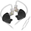 Ecouteurs SZSMART KZ-ZSN PRO X HIFI courbés avec microphone noir (In e...