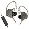 Ecouteurs SZSMART KZ-ZSN PRO courbés avec microphone gris (In ear - se...