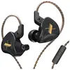 Ecouteurs SZSMART KZ EDX HIFI courbés avec microphone noir (In ear - s...
