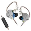 Ecouteurs SZSMART KZ-ZSN PRO courbés avec microphone bleu (In ear - se...