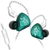 Ecouteurs SZSMART KZ-ZST X HIFI courbés avec microphone vert (In ear -...