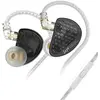 Ecouteurs SZSMART KZ AS16 PRO HIFI courbés avec microphone noir (In ea...