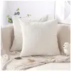 Lot de 2 housses de coussin en velours côtelé, taies d'oreiller pour c...