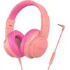Casque Blackview FitBuds K1 filaire Jack 3,5 mm pour enfants avec micro rose