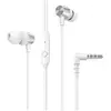 Ecouteurs HOCO M79 Universel 3.5mm Blanc